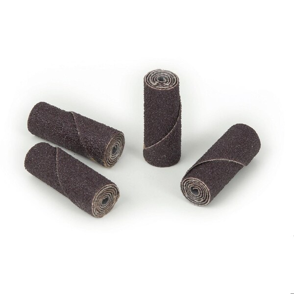Cgw Abrasivos Rodillo de Cartucho Cubierto de Grano Cerrado Recto, 1/2 pulgadas de diámetro x 1-1/2 pulgadas de longitud total, Orificio de Piloto de 1/8 de pulgada, Grano 40, Aluminio - 44666