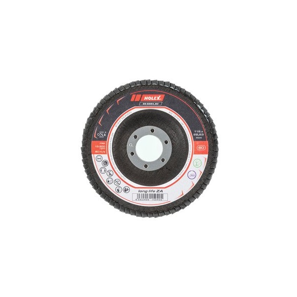 Disco de láminas abrasivas de larga vida Holex ZA, cónico, Diámetro 115 mm, Granulometría: 60 - 565284 60.