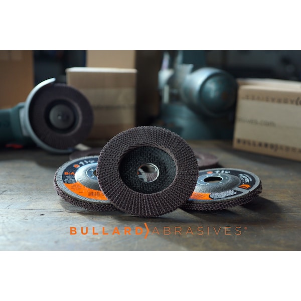 Bullard Abrasivos Disco de Láminas sin Atascamiento, 4-1/2 x 5/8-11, Paquete de 10 - 35284