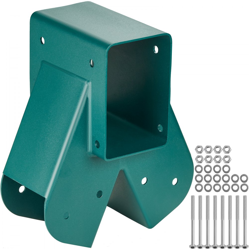 VEVOR A-Frame Middle Swing Set Brackets, Heavy Duty Carbon Steel Swing Set Hardware with Mounting Hardware, DIY Swing Set Bracket Swing Set Kit for 4x4 Legs & 4x6 Beam, Green - QQZJ1PCSTG00GGWY6V0