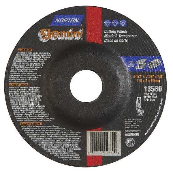 Ruedas Norton Abrasives de centro deprimido, Tipo 27, 4 1/2 pulgadas de diámetro, 0.125 pulgadas de grosor, tamaño del agujero de árbol de 7/8 pulgadas - 66252843589

Por favor, házmelo saber si necesitas más ayuda.
