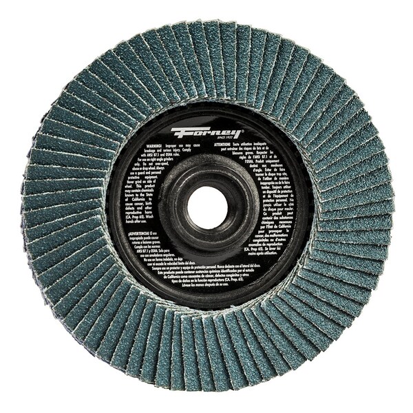 Disco de aletas de doble cara Forney, granos 40/80, 4-1/2 in - 71923