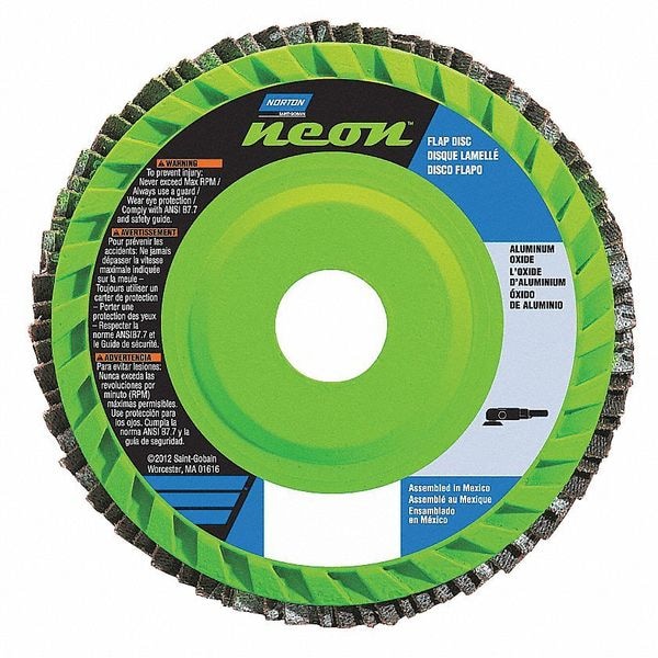 Disco de Láminas Norton Abrasives, 7 pulgadas x 120 granos, 7/8 - 66623399023