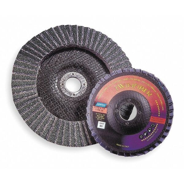Disco de Láminas Montado en Mandril de Abrasivos Norton, 7 pulgadas, grano 60, Medio - 63642504336