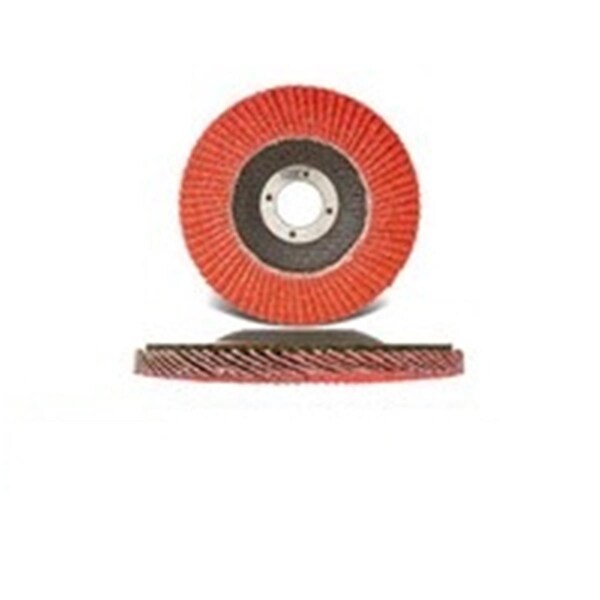 Disco de aletas de 0.5 pulgadas C3 Compact Ceramic de 60 grados para CGW Abrasives - 0.875 Arbor - 421-42404