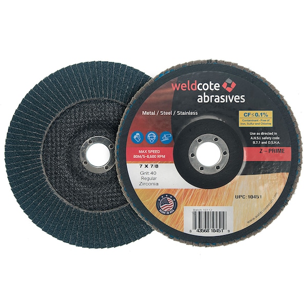 Weldcote Disco de Lámina 6 X 5/8-11 Z-Prime Reg 36G - 10421