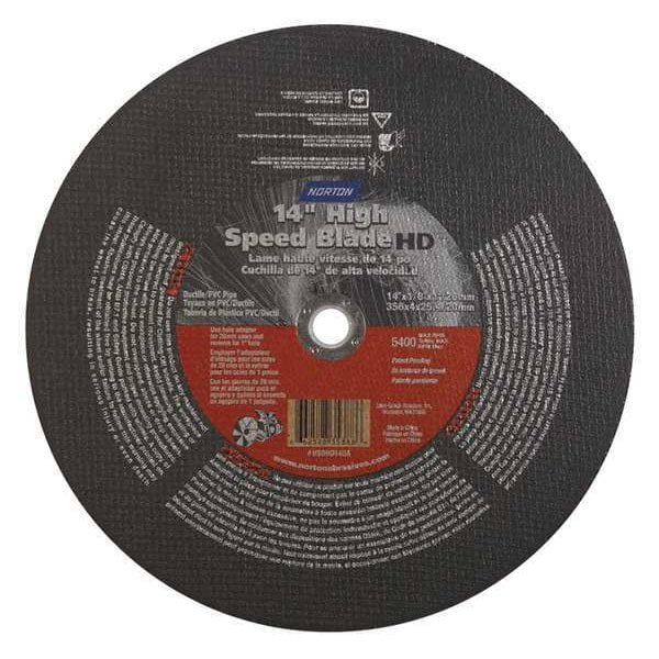 Rueda de corte Norton Abrasives, Gemini Ductile, 14"x1/8"x20mm - 66252835388