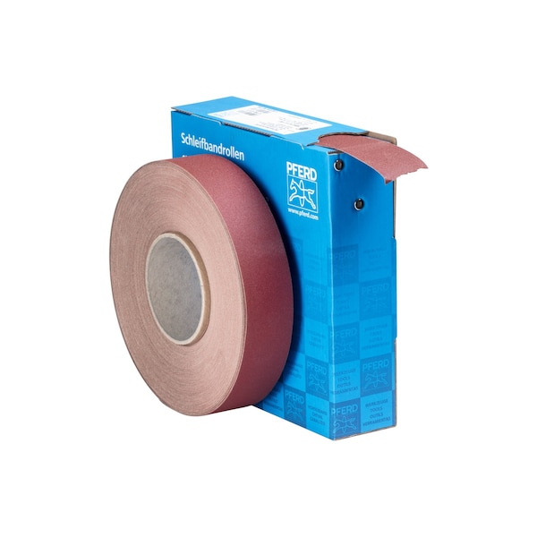 Pferd 1-1/2" Shop Roll - Resistente/Resistente de resina - Rollo de 50 yardas - Óxido de aluminio - 180 Grit - 47171