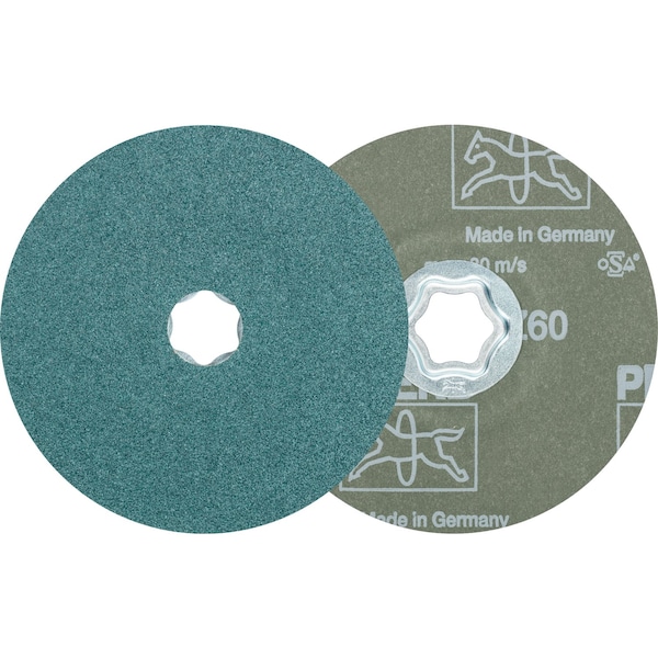 Disco de fibra Pferd COMBICLICK®, 5" de diámetro - Zirconia Alumina Z, 60 granos - 40140