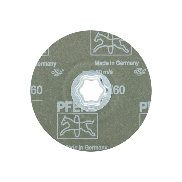 Disco de fibra Pferd COMBICLICK®, 5" de diámetro - Zirconia Alumina Z, 60 granos - 40140