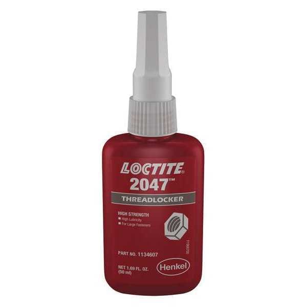 Trabafiletes Loctite de alta lubricidad, LOCTITE 2047, negro, alta resistencia, líquido, botella de 50 mL - 1134607.