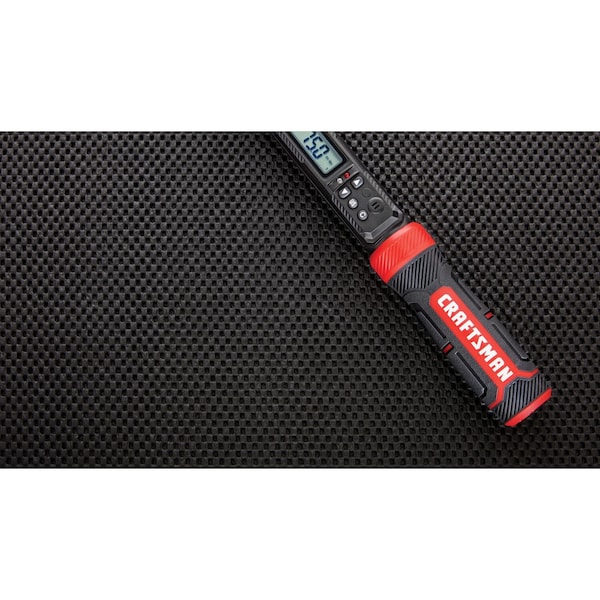 Llave de torsión digital Craftsman, 1/2 pulgadas de accionamiento, de 50 a 250 pies-libra, longitud total de 29.7 pulgadas - CMMT99436
