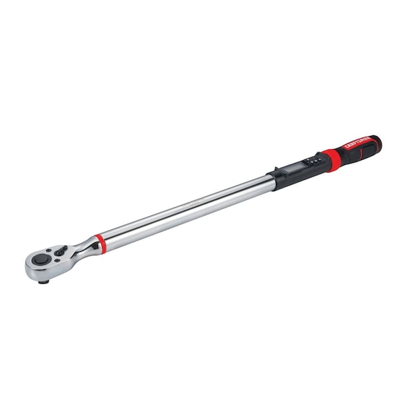 Llave de torsión digital Craftsman, 1/2 pulgadas de accionamiento, de 50 a 250 pies-libra, longitud total de 29.7 pulgadas - CMMT99436