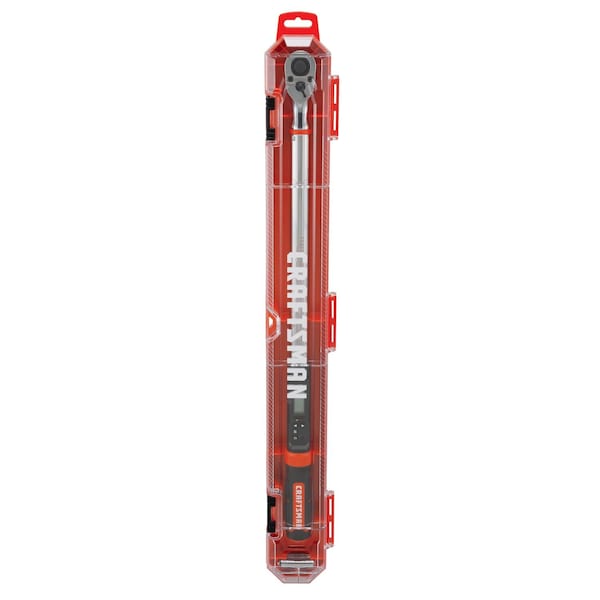 Llave de torsión digital Craftsman, 1/2 pulgadas de accionamiento, de 50 a 250 pies-libra, longitud total de 29.7 pulgadas - CMMT99436