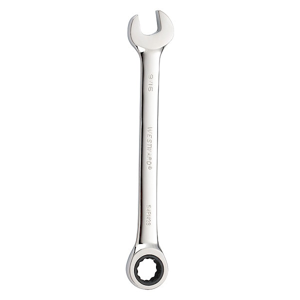 Llave combinada hacia el oeste, SAE, 7 1/2 pulgadas de longitud, 9/16 pulgadas de cabeza, 12 puntos - 54PN28