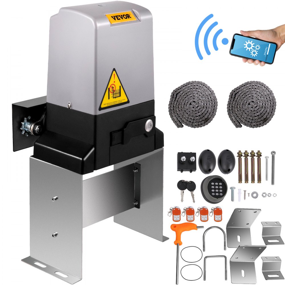 VEVOR Sliding Gate Opener 3300 LBS Automatic Sliding Gate, Gate Opener ...