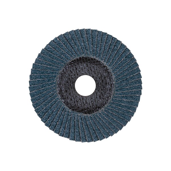 Pferd 5" x 5/8-11 Thd. DISCO DE ALETAS POLIFAN® - Z SG POWER STEELOX, Zirconia, 36 granos, plano - 62281