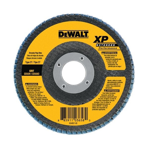 Disco de Aletas Dewalt, 6 pulgadas x 7/8 pulgadas. Z120 T27 XP disco de aletas - DW8277