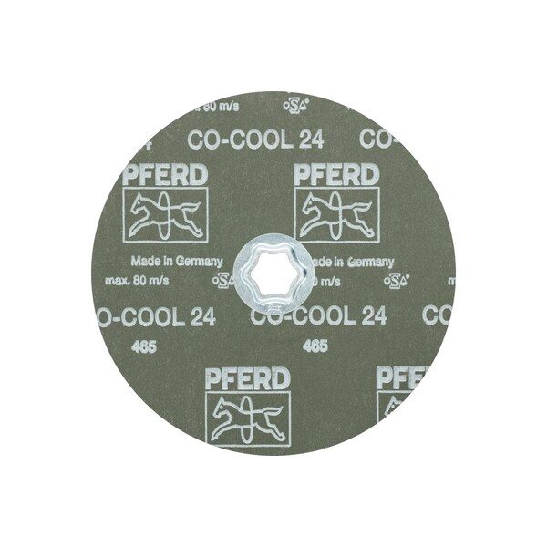 Disco de fibra Pferd COMBICLICK®, 7" de diámetro - Óxido de cerámica CO-COOL, grano 24 - 40746