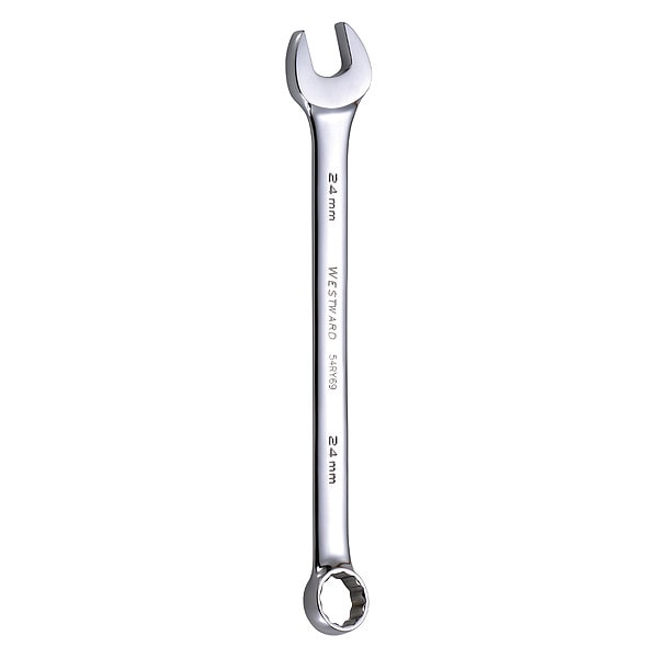 Llave combinada métrica de 24mm con acabado pulido completo hacia el oeste - 54RY69