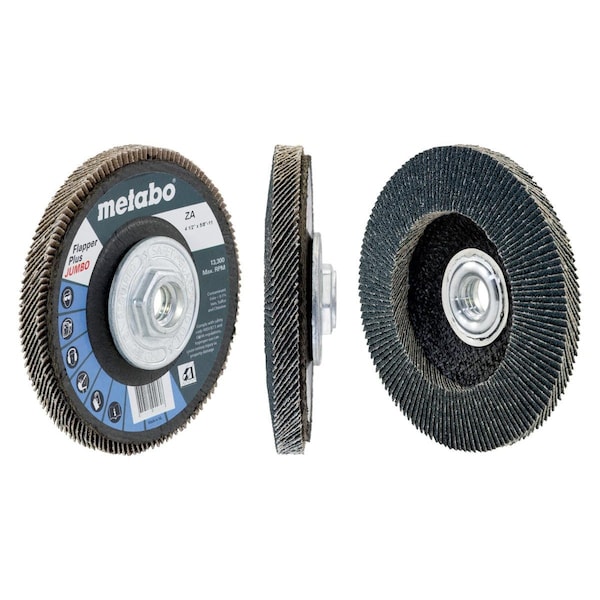 Disco de láminas Metabo 4 1/2" Flapper Plus JUMBO 60 5/8"-11 T29 Fibra de vidrio - 629426000
