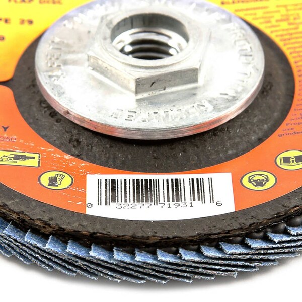 Disco de aletas Forney, Tipo 29, 4-1/2 pulgadas x 5/8 pulgadas-11, ZA60 - 71931