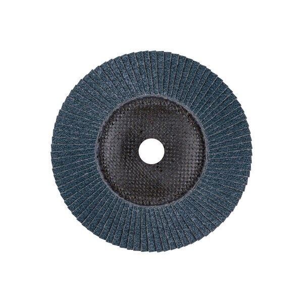 Pferd 7" x 5/8-11 Thd. Disco de Aletas POLIFAN® - Z PSF EXTRA STEELOX, Zirconia, 40 Cabezales, Plano - 60507