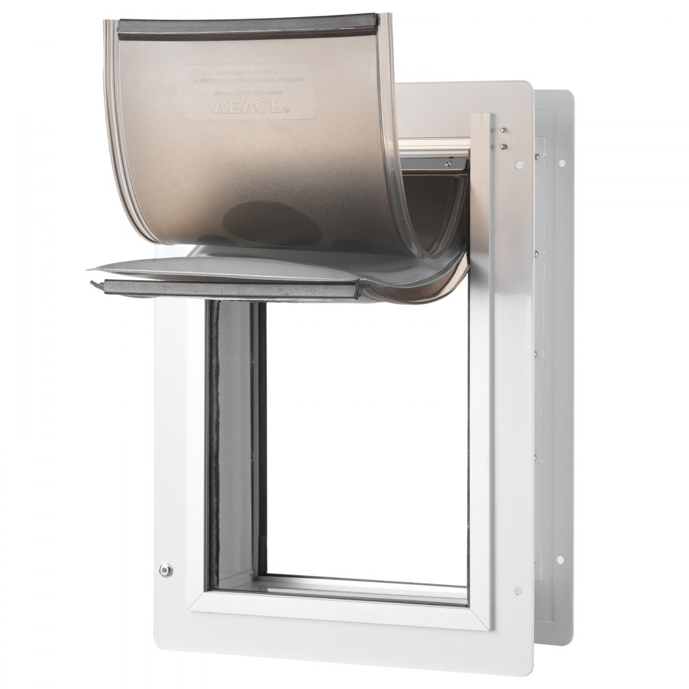 VEVOR Pet Door for Wall with Lock and 3 Magnetic Flap System Metal Frame Small - QSCWMSMTZ3P0LV4GIV0