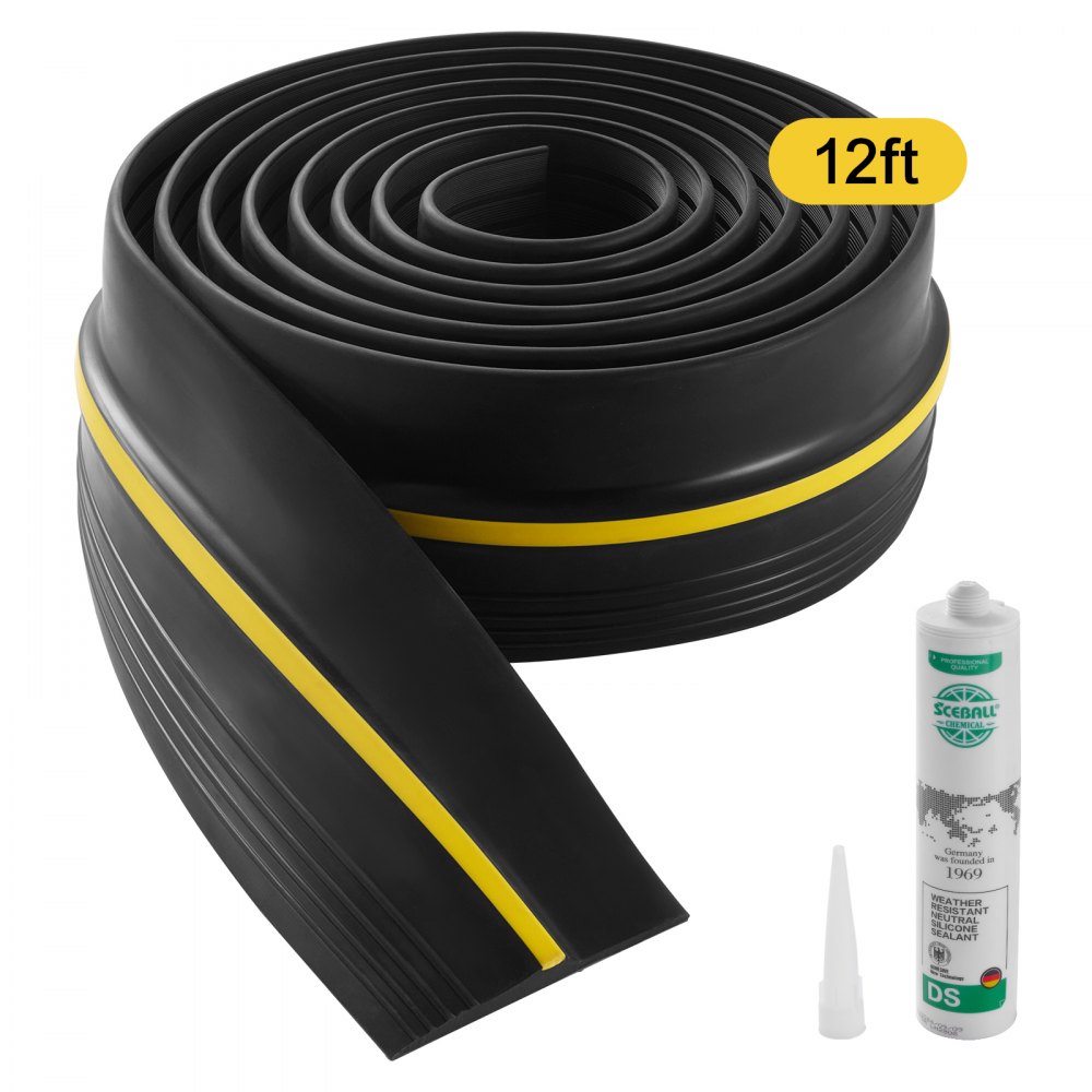 VEVOR Garage Door Threshold Seal Strip 12 FT Universal Bottom Waterproof PVC - MFTDT1J12FT0NTRM6V0