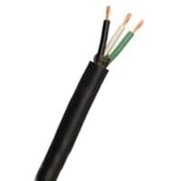 Southwire Multi-Conductor Cable, SJEOW, 14 AWG, 4 C, Black, TPE, Stranded, 300V, Indoor/Outdoor, 250 ft - 55040103