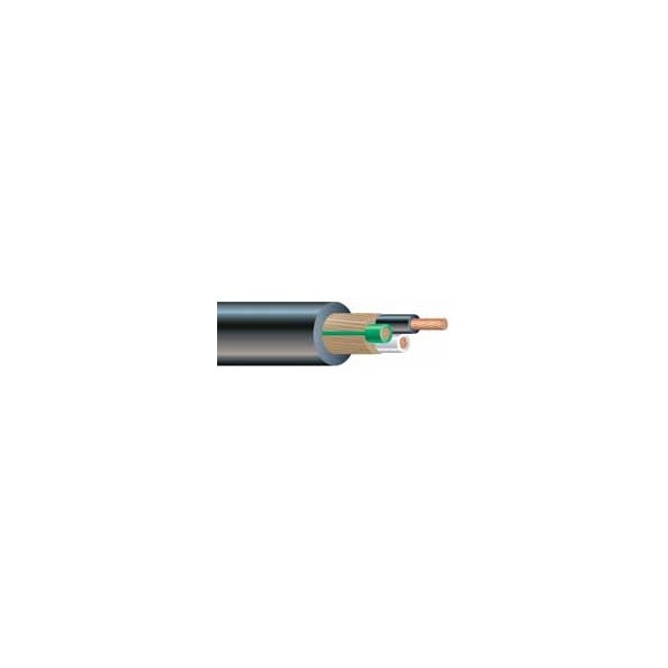 Southwire Portable Cord, SJOOW, 10 AWG, 2 C, Black, CPE, Stranded, 300V, 1000 ft - 558378