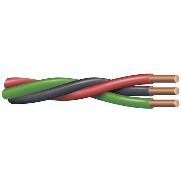 Southwire Portable Cord, THW, 12 AWG, 2 with Insulated CU Ground C, PVC, Solid, 600V, 500 ft - 55163502
