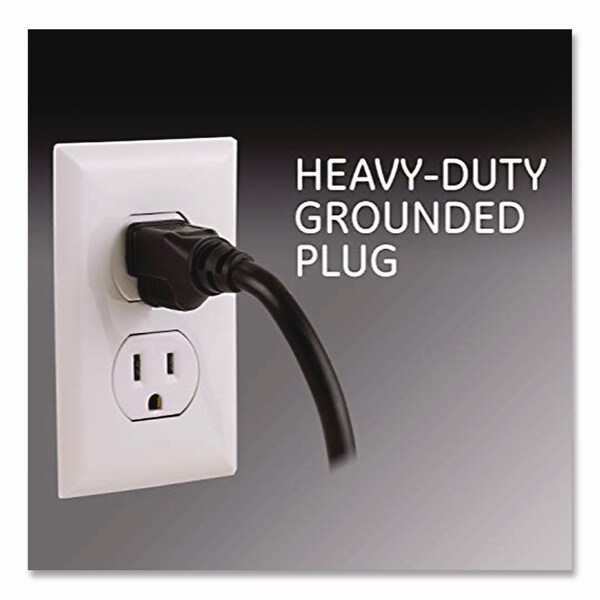 Ge Heavy Duty Power Strip, 6 Outlets, 3 ft Cord, Black - 56223