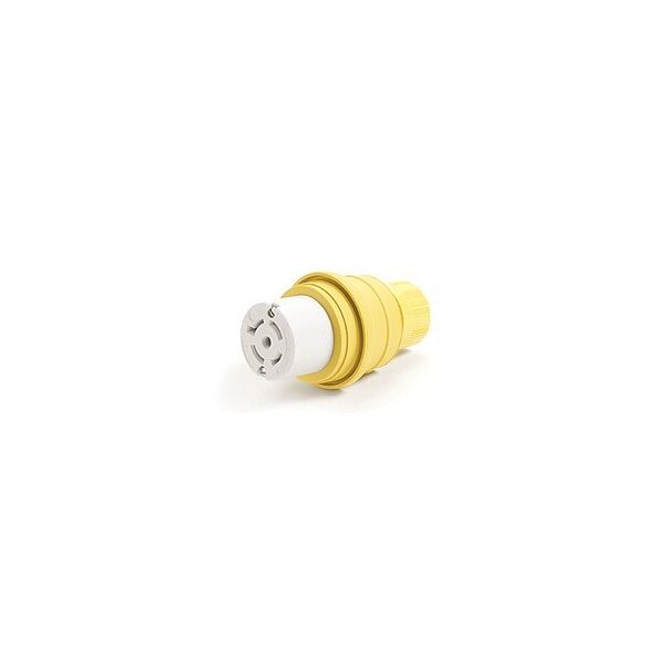 Woodhead Cord Reel, NEMA 5-15R, 14 AWG, Yellow Reel Color, 45 ft Length - 1300910064