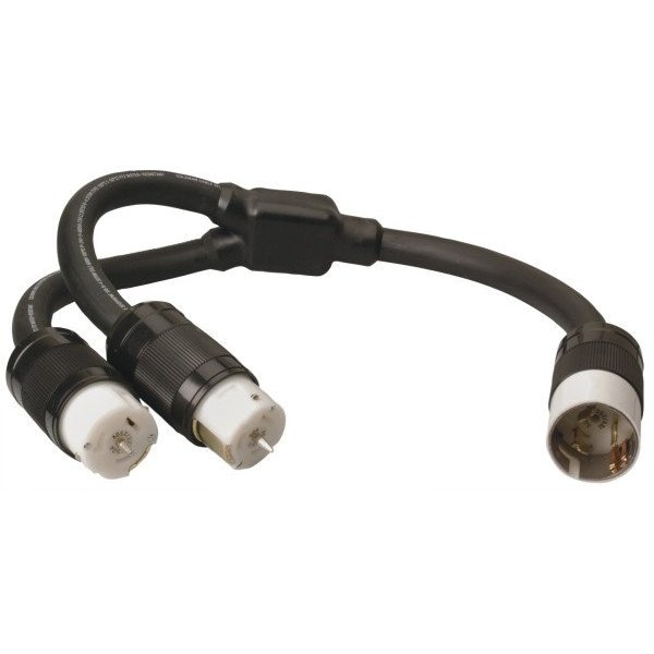 Southwire 3Ft 50A 125/250V 6/4 Seoow FTWyeFT Twist Lock  - Black - 19200008