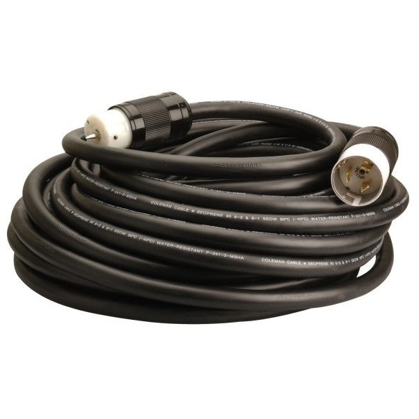 Southwire 25FT 6/4 Culus Seoow Cord W/50A 125/250V Contractor Grade Ends - Black - 19370008