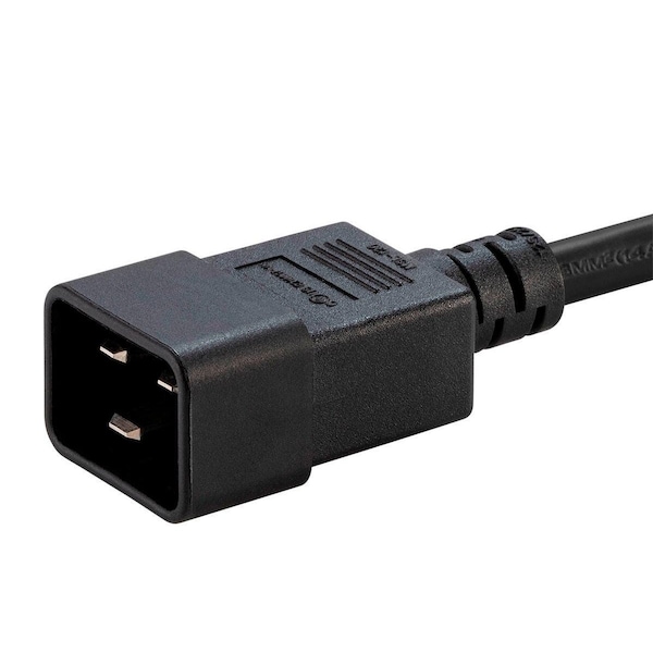 Monoprice Heavy Duty Extension Cord - IEC 60320 C20 to IEC 60320 C19_ 12AWG_ 20A - 40131
