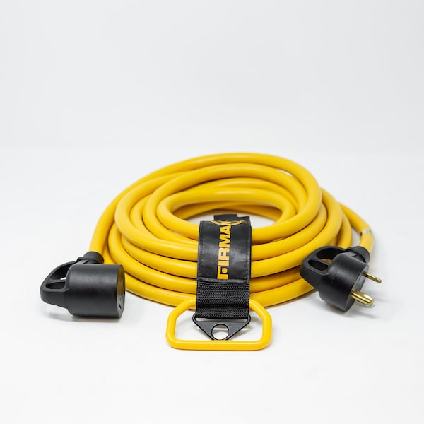 Firman 25' Heavy Duty TT-30P to TT-30R Power Cord With Storage Strap - 1110