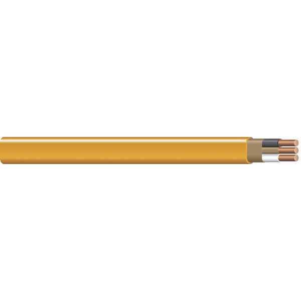 Romex Non-Metallic Building Cable, NM-B, 10 AWG, 2C with Ground C, Orange, PVC, Solid, 600V AC, 25 ft - 28829021