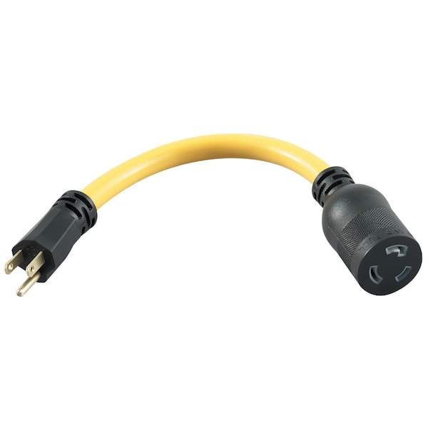 Southwire 9 In. 15A 125V Locking Adapter Cord - 90208802