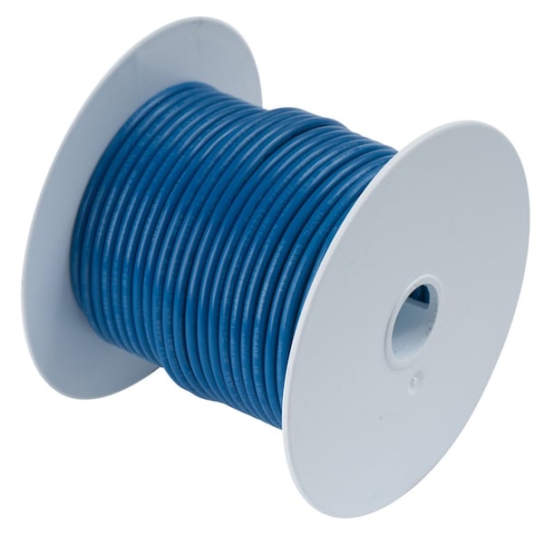 Ancor Primary Wire, Marine, 16 AWG, Copper, Blue, Vinyl Jacket, Stranded - 102125
