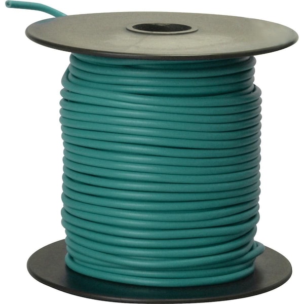 Road Power Primary Wire, 16 AWG, Copper, Green, PVC Jacket, Stranded - 56422023