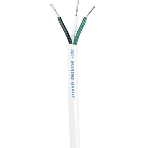 Ancor Primary Wire, Marine, 16 AWG, Copper, Black/Green/White, Vinyl Jacket, Stranded - 133710