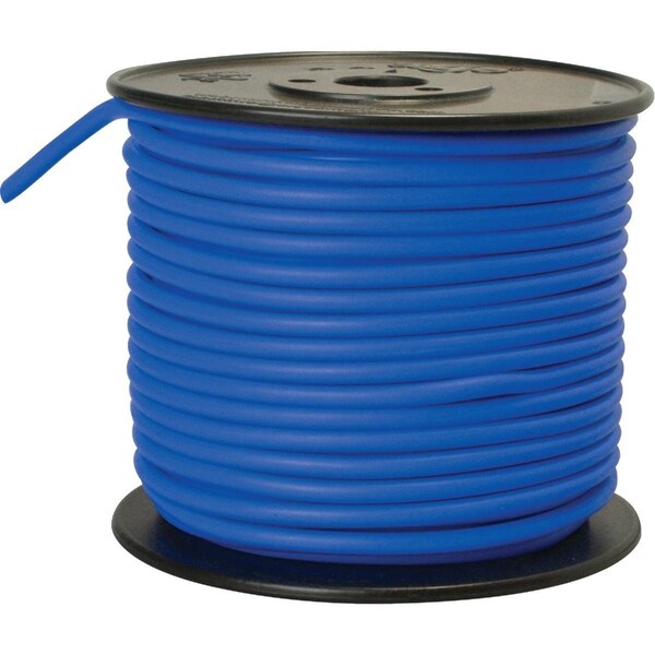 Road Power Primary Wire, 10 AWG, Copper, Blue, PVC Jacket, Stranded - 55879923