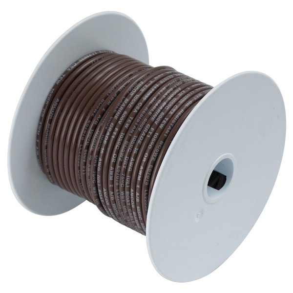 Ancor Primary Wire, Marine, 14 AWG, Copper, Brown, Vinyl Jacket, Stranded - 104210