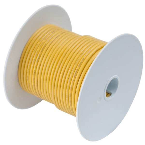 Ancor Primary Wire, Marine, 10 AWG, Copper, Yellow, Vinyl Jacket, Stranded - 109025