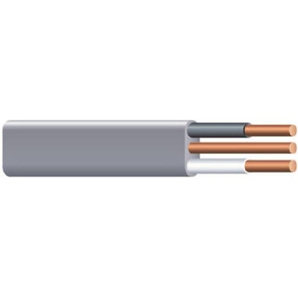 Marmon Home Improvement Prod Non-Metallic Underground Feeder Cable, UF-B, Plastic, 25 ft - 853119