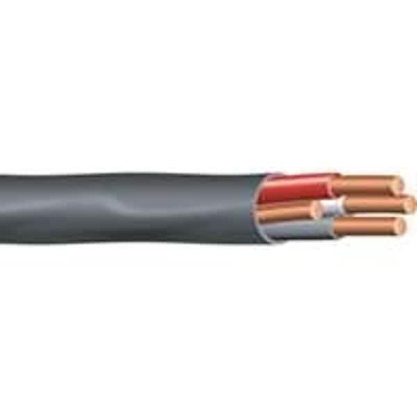 Southwire NM-B Non-Metallic Building Cable, Copper, 6 AWG, Black, 90 ft - 63950072