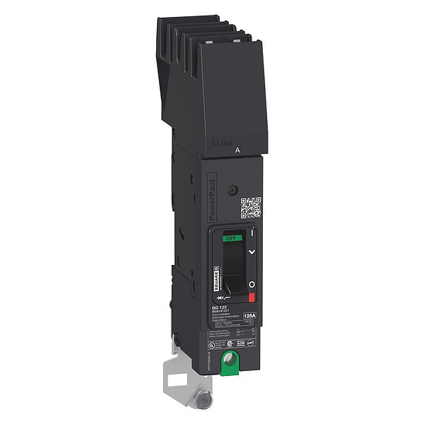 Square D Molded Case Circuit Breaker, BGA Series, 70A, 1 Pole, 277/480V AC, 65kA at 240V AC - BGA140701