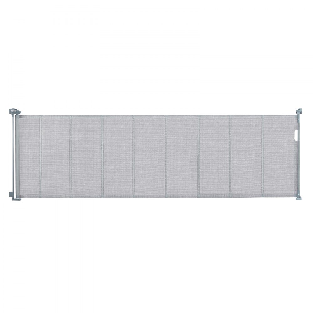 VEVOR Retractable Baby Gate, 34.2" Tall Mesh Baby Gate, Extends up to 116.1" Wide Retractable Gate for Kids or Pets, Retractable Dog Gates for Indoor Stairs, Doorways, Hallways, Playrooms, Gray - WZSSMHS110INEEVB7V0